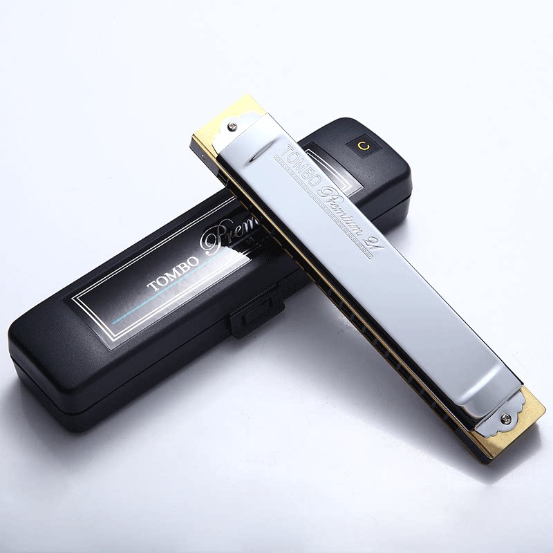 日本进口tombo通宝3521原装21孔演奏高级专业口琴