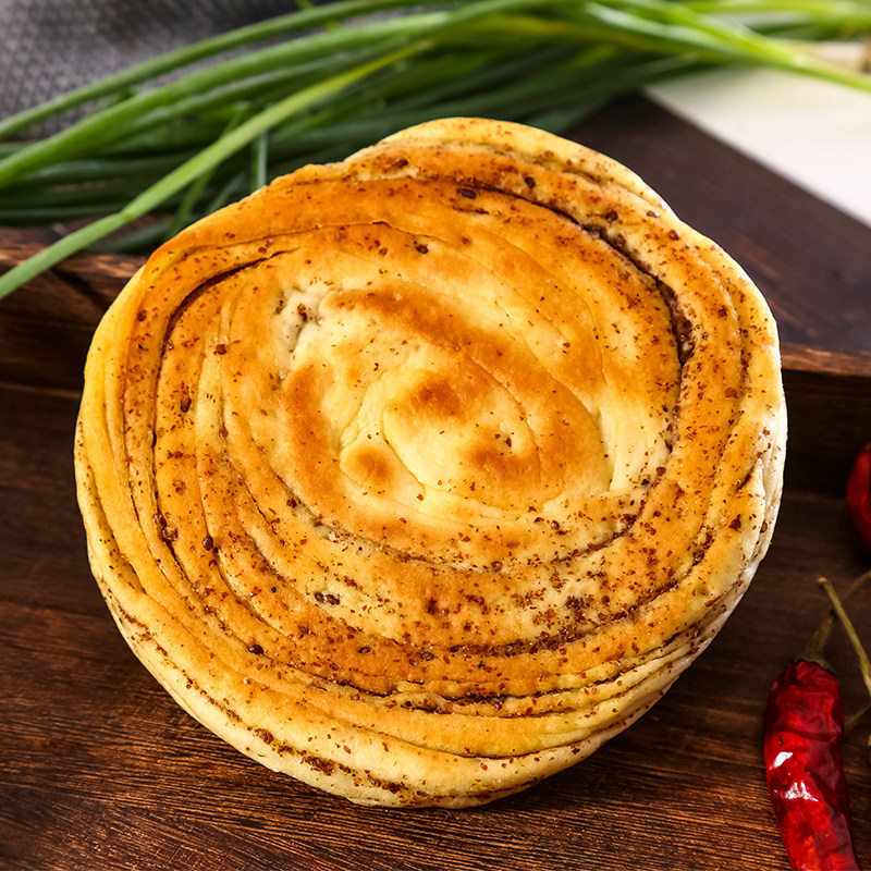 禾源五香紫苏锅盔甘肃平凉特产饼子大油馍火传统糕点