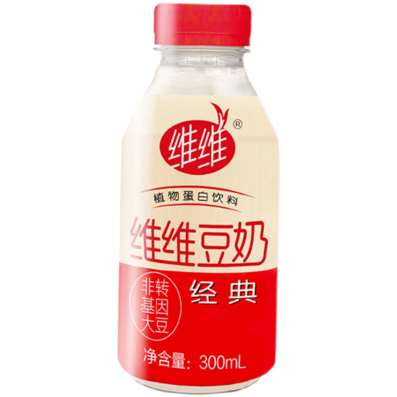 豆奶维维300ml瓶装整箱送礼植物蛋白膳食纤维植物蛋白饮料