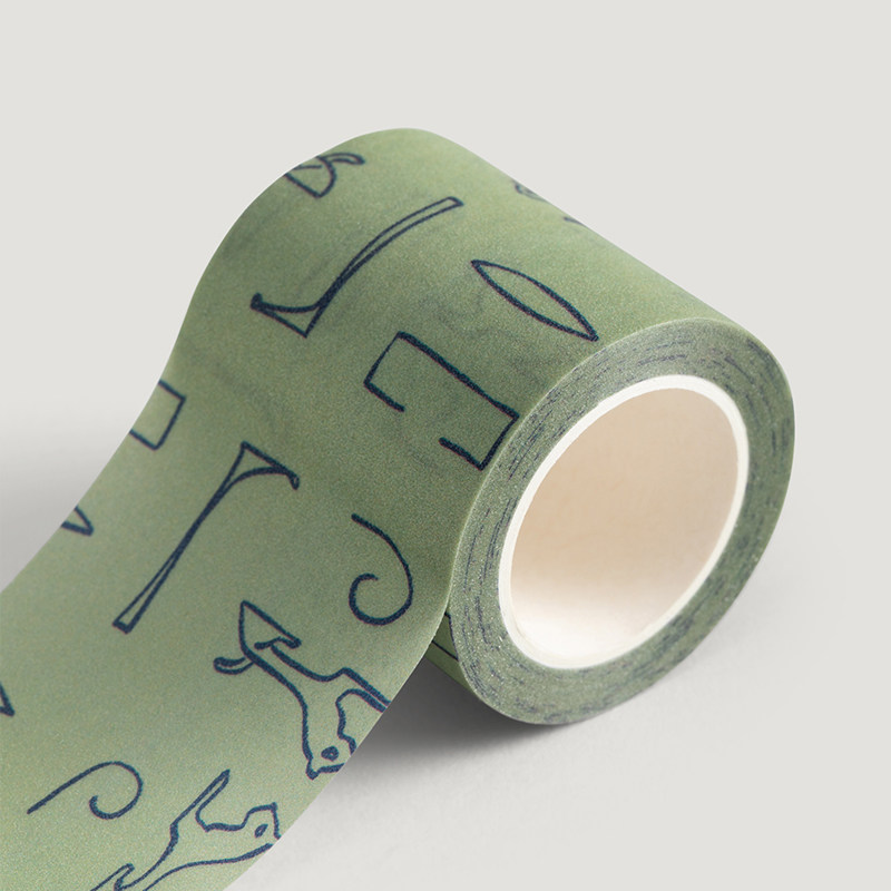 卢浮宫博物馆复古珠光磨砂创意文字胶带文创手撕胶带
