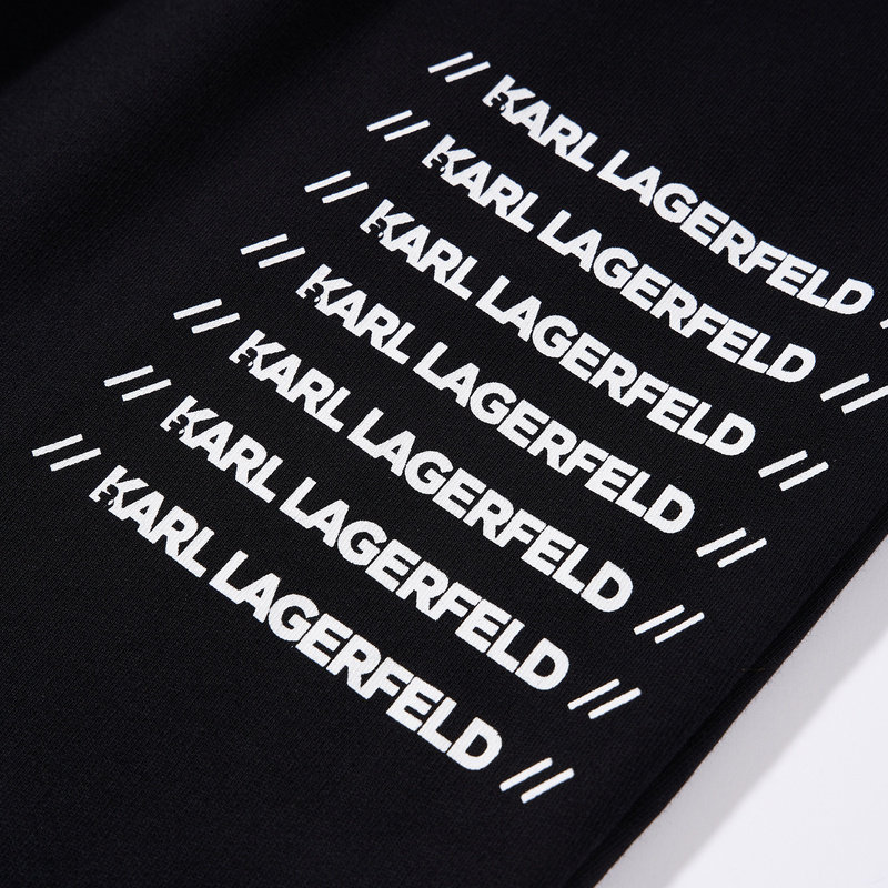 karllagerfeld卡尔拉格斐kllogo排列印花卫裤老佛爷