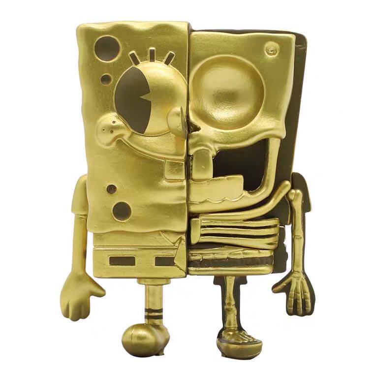 【新店特价】might jaxx jason freeny海绵宝宝二代盲盒半解体刨