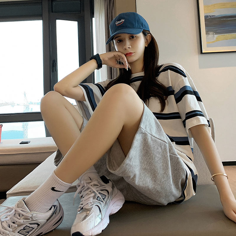 运动短裤裤子少女夏装2022年新款初中高中学生大休闲裤