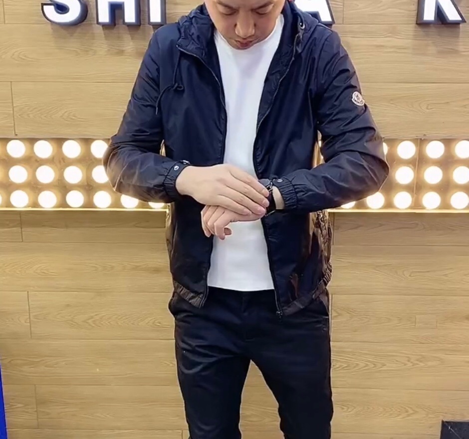 春夏新款连帽夹克2022男士韩版时尚休闲上衣潮流百搭简约净版外套