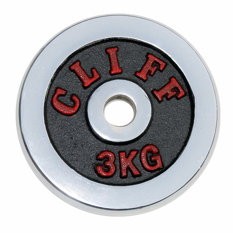 铁饼铃片公斤哑铃电镀配重清仓处理5kg3纯铁哑铃