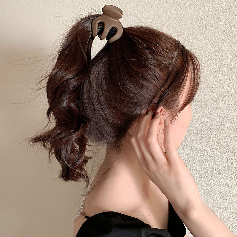 小号鲨鱼头饰发夹气质风气ins网红盘发高马尾发饰