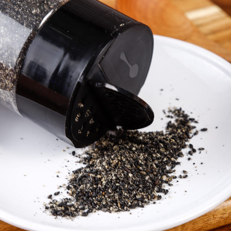 黑芝麻盐手工蘸料农家山东河南特产商用咸味纯芝麻盐熟即食芝麻盐