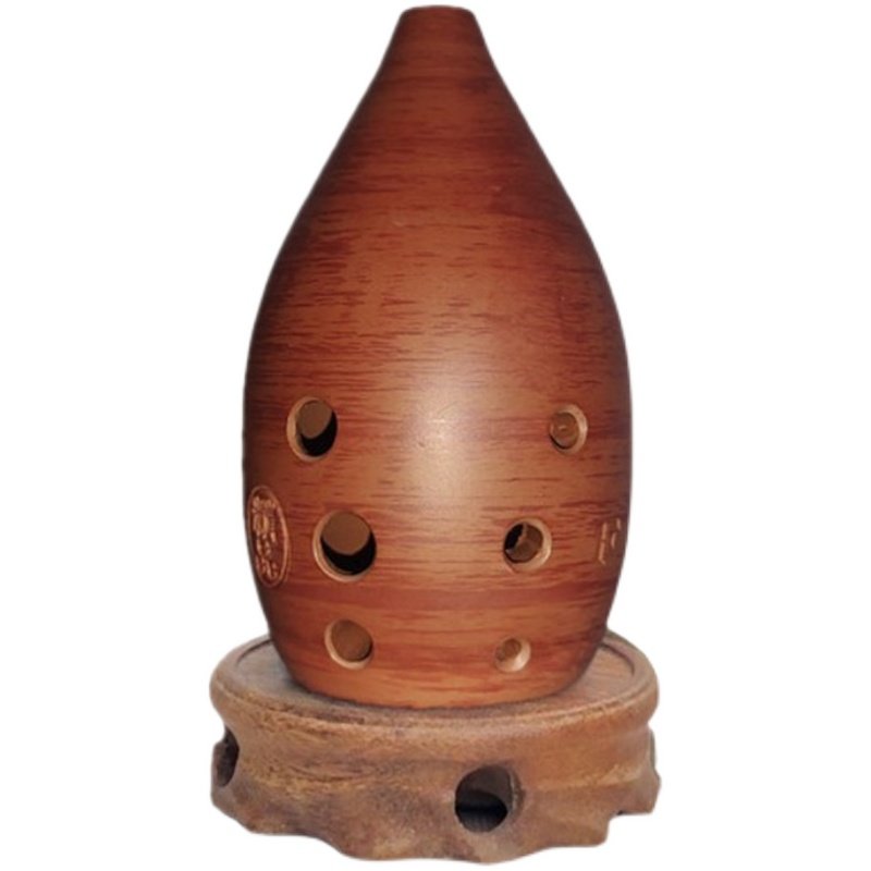 熏烧岩纹调埙乐器吹奏古埙陶埙八孔满口演奏埙