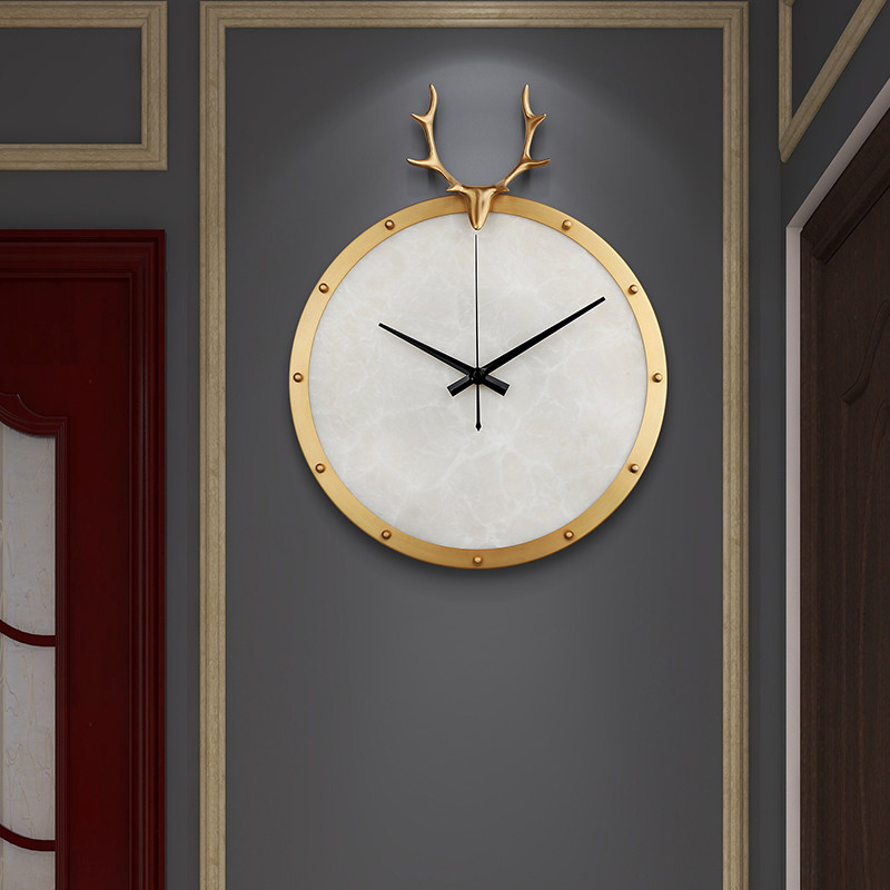 北欧挂钟客厅静音壁挂装饰家用时钟餐厅墙上挂钟