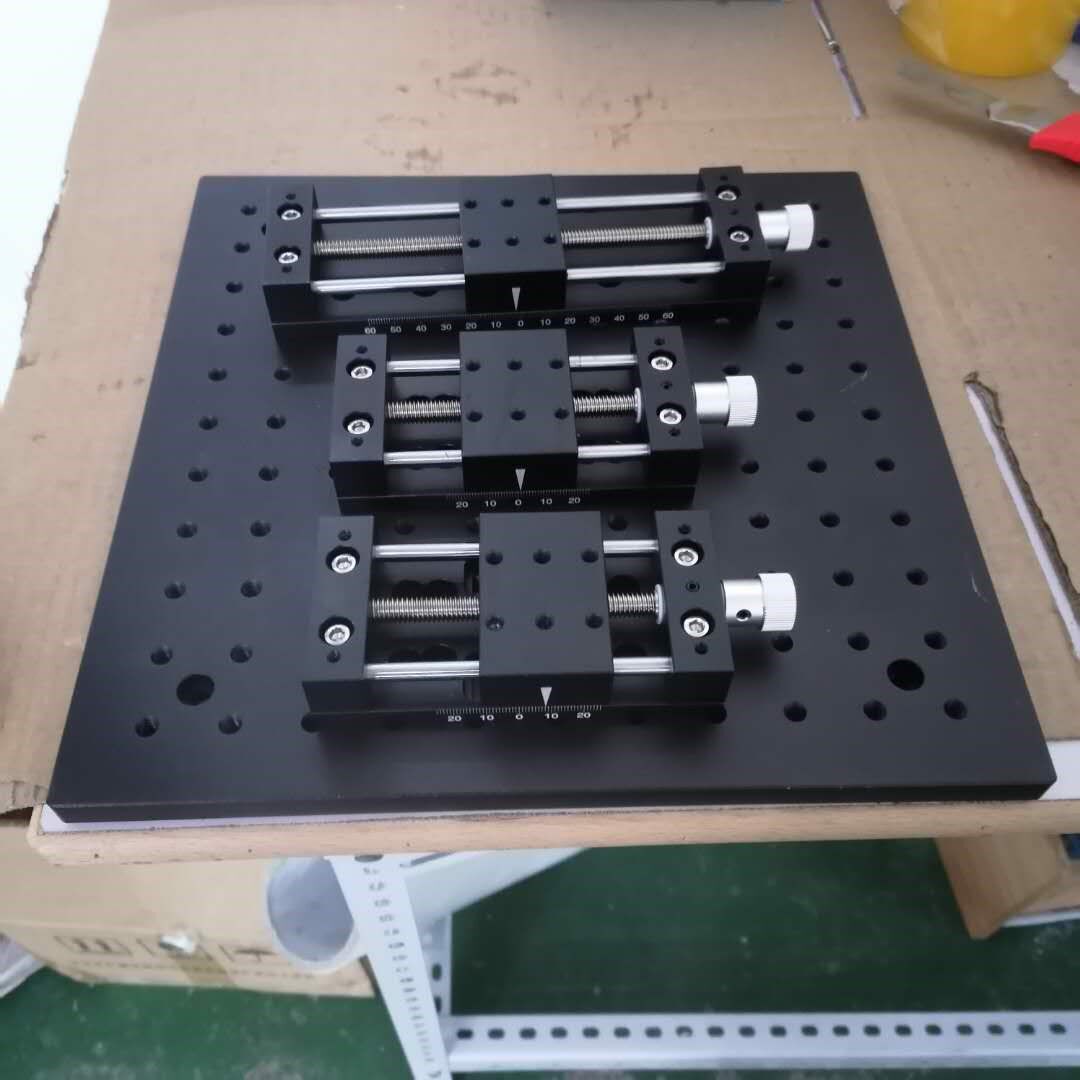 手动滑台精密位移台一一维二维光学实验微型工作台