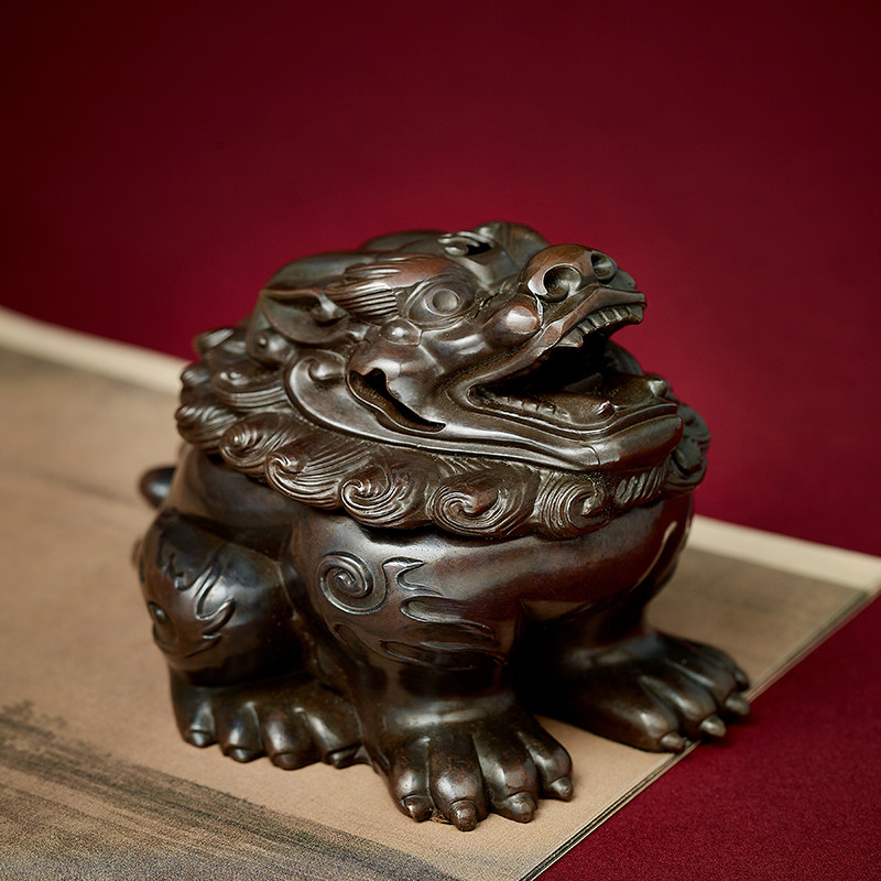 香炉家用室内大号狻猊檀香盘香创意茶道仿古香薰炉