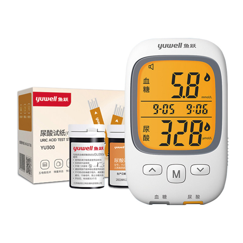 鱼跃gu200尿酸检测仪家用试纸高精准测尿酸的仪器医用血糖测试仪