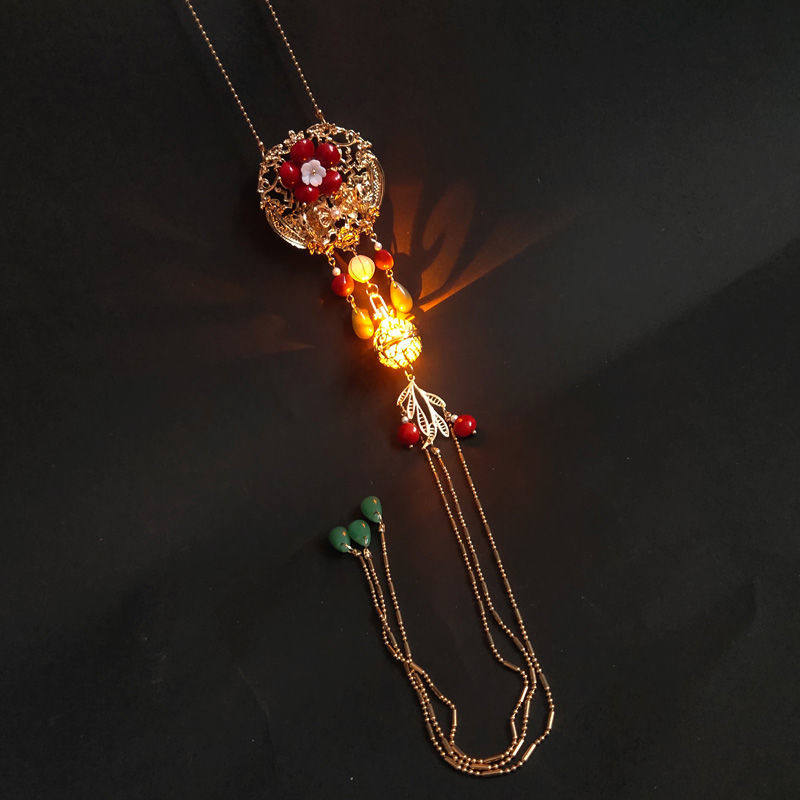 相思红豆禁步原创流苏佩挂古风配饰服饰品压襟发饰