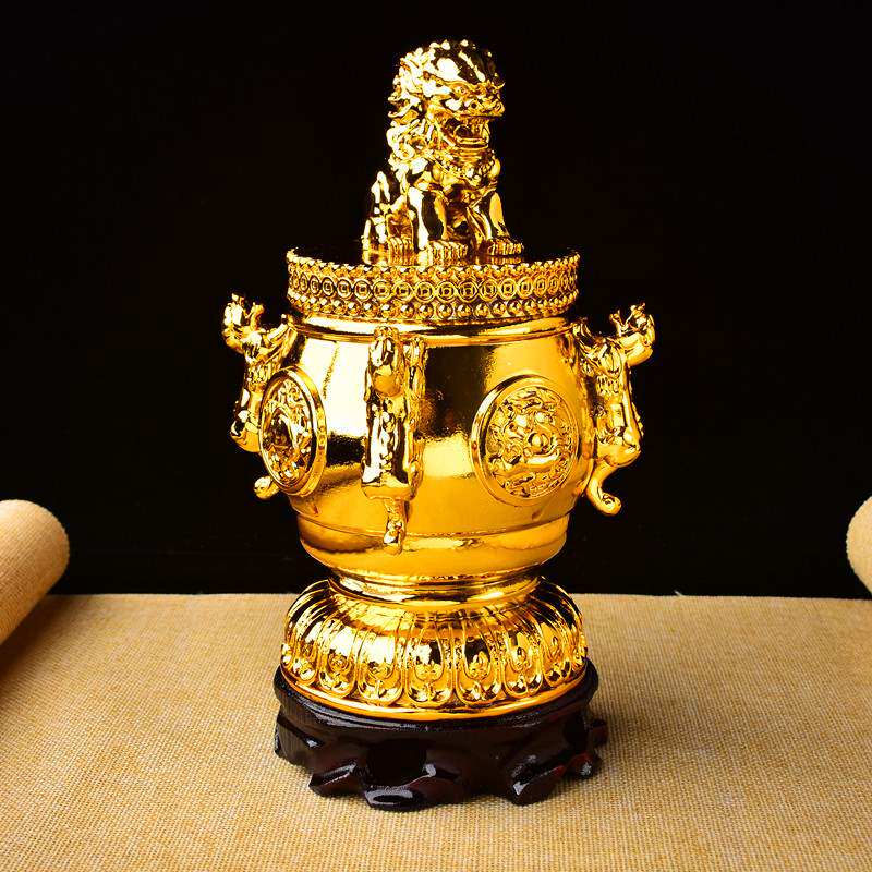 摆件安阁鸿易开光2021年一甲镇财吉祥宏琉璃灵缘摆件