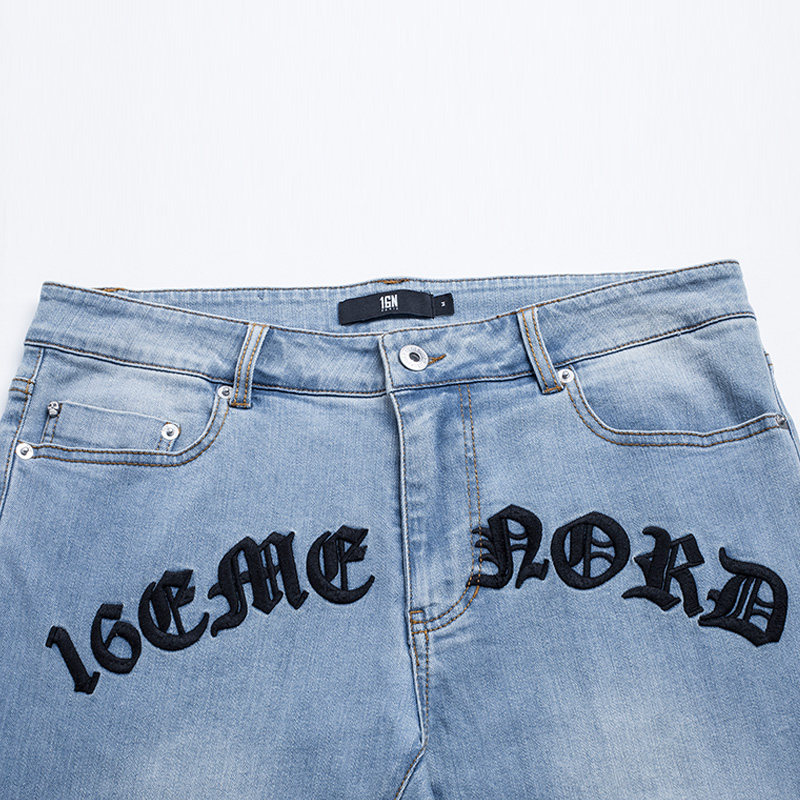 16n潮牌男装官方16emenord男士休闲时尚潮流牛仔裤牛仔裤