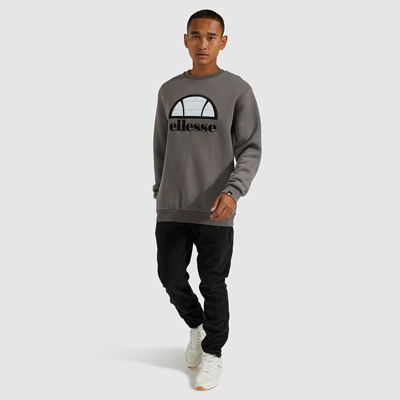 ellesse2020秋冬新品潮牌街头运动休闲加绒卫衣shg09739