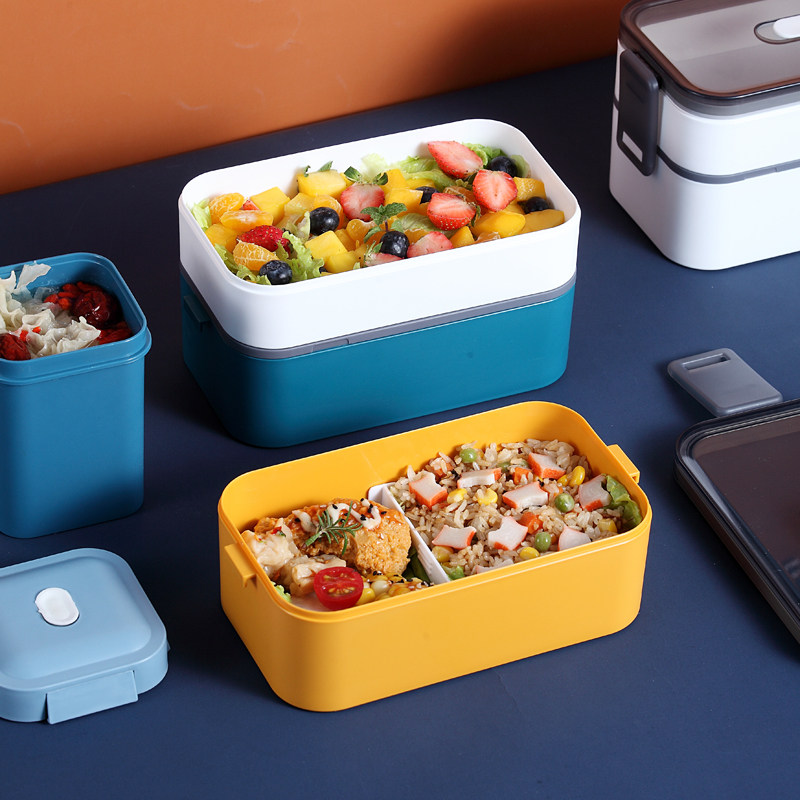 日式多层饭盒上班族学生便携微波炉加热便当创意饭盒
