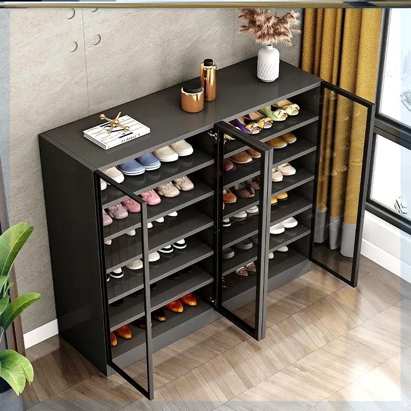 轻奢玻璃玻璃鞋鞋柜家用门口2022新款爆款玄关鞋柜