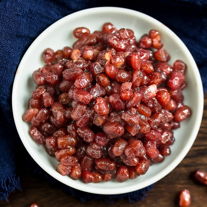 红豆沙糖纳豆颗粒蜜豆红豆包邮即食糖蜜豆熟红豆500克五包包邮-mc母婴