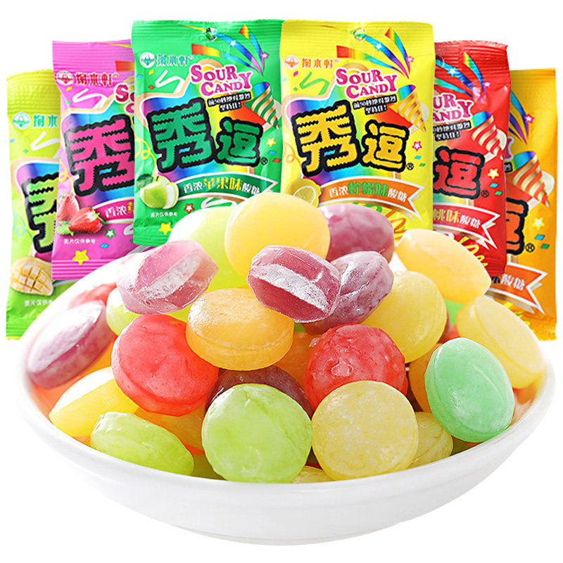 台湾进口零食食品秀逗酸味24包超级酸整提神糖果