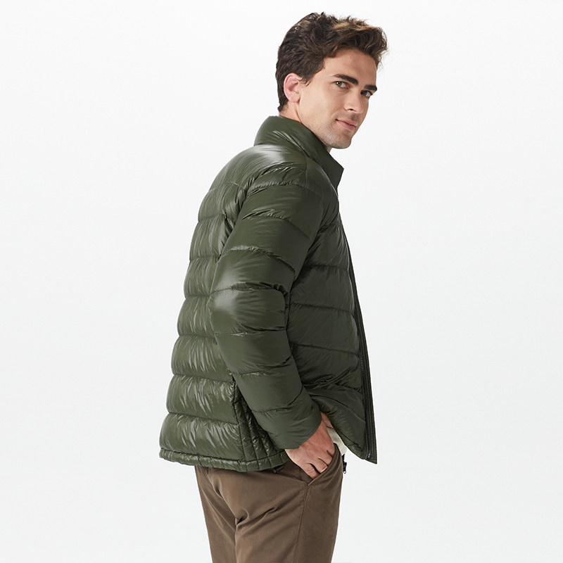 orolay欧绒冬季新款爆款超轻轻便立领纯色羽绒服羽绒服