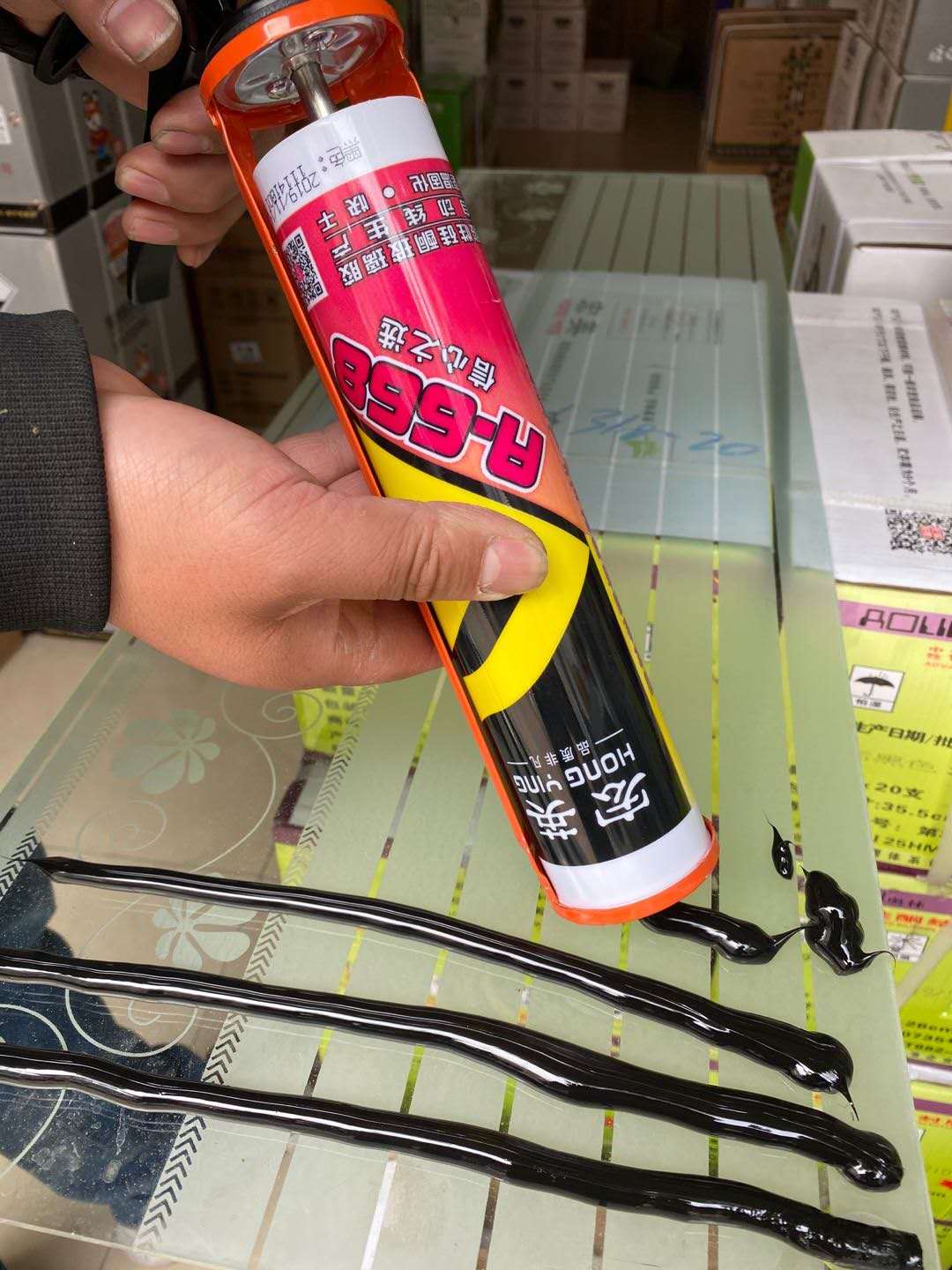 宏英a668酸性透明亮黑硅硐793玻璃胶快干防霉密封胶耐侯胶防水