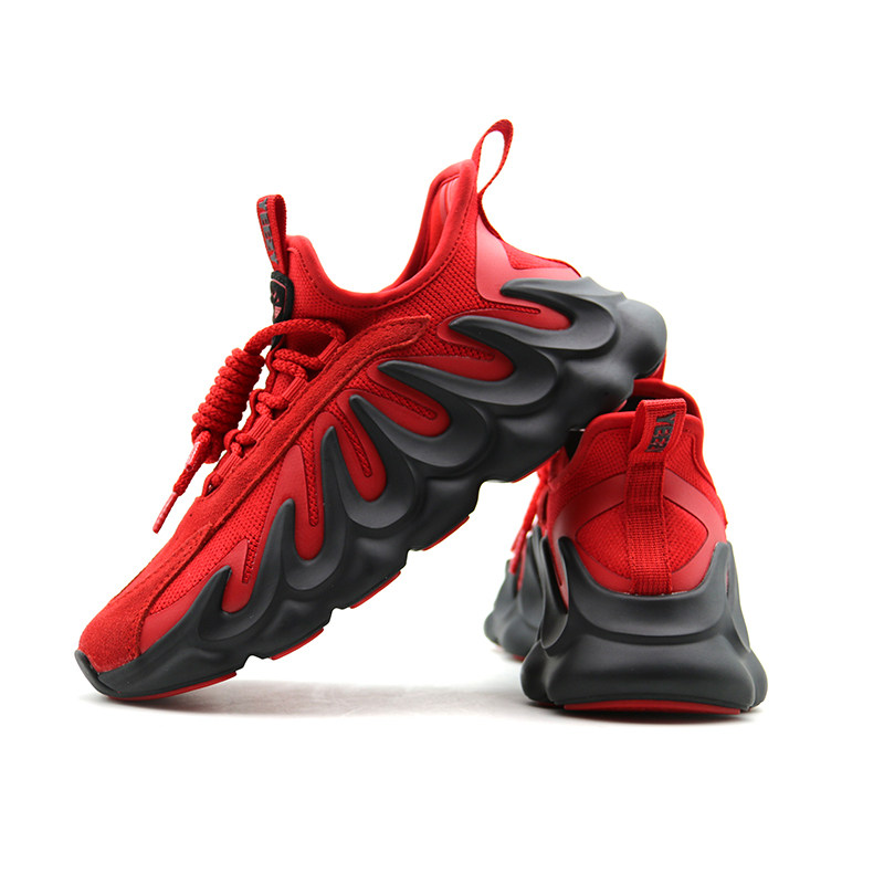 满998元减150元 yeezy官方正品新款椰子鞋451火焰山大红男女跑鞋休闲