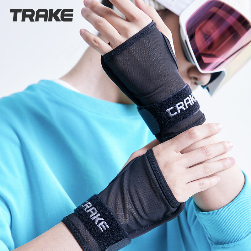 trake黑色全套护腕装备内穿成人单双板护手套装滑雪护具