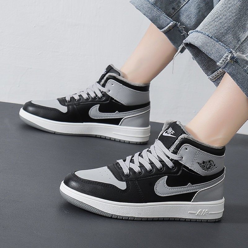 百万耐克斯特aj棉鞋女冬加绒空军一号女鞋冬季高帮运动鞋冬季女鞋