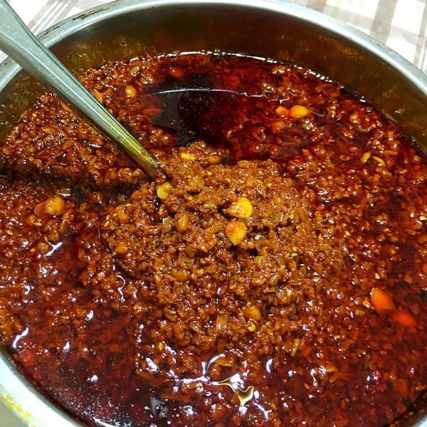 辣子乾县陕西特产乾州四宝夹馍拌饭菜油泼酱辣椒酱