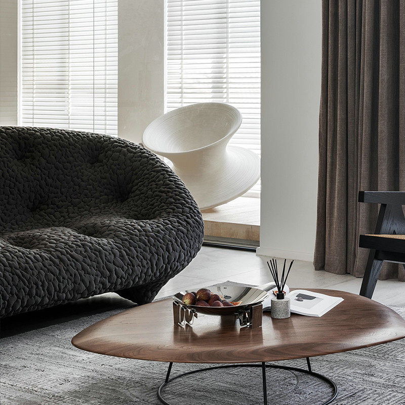 沙发北欧ligneroset写意空间客厅弧形布艺沙发