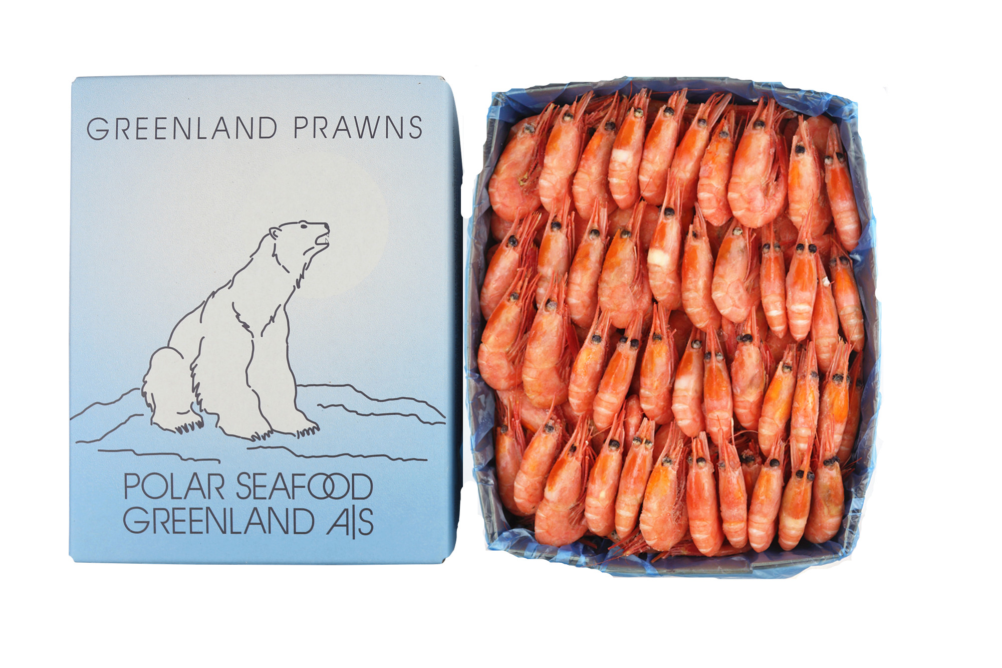 头籽北极虾甜虾北极熊冰虾新鲜冷冻海鲜水产生吃即食刺身4斤整箱