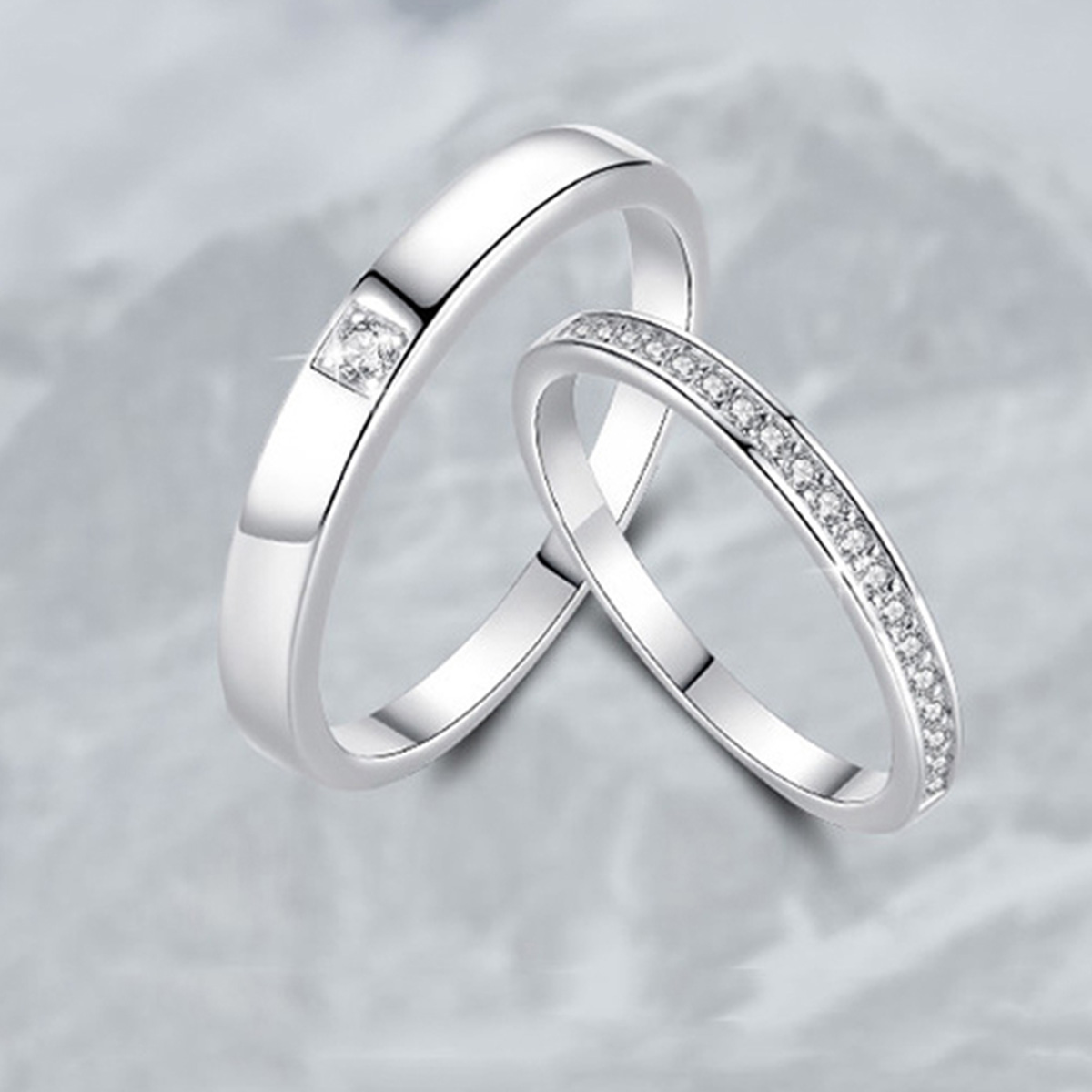 piara以爱之名情侣对戒2021新款简约百搭气质款925银可调节戒指