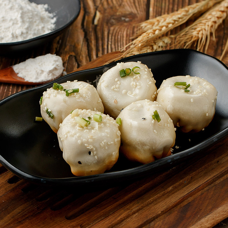 杨过鲜肉生煎早餐方便菜便菜面食速冻半成品小笼包点