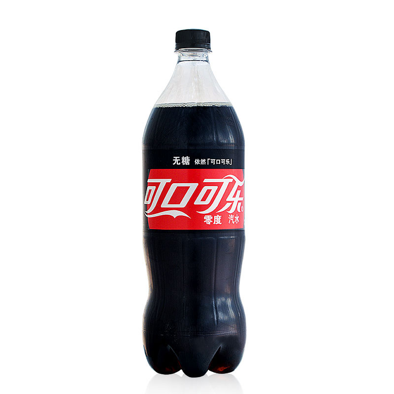 零度可乐无糖碳酸饮料大瓶1.25l l*12瓶 可口可乐出品