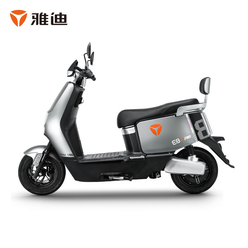 电动雅迪电动车车长跑王电瓶车石墨成人外卖大功率电动轻便摩托车