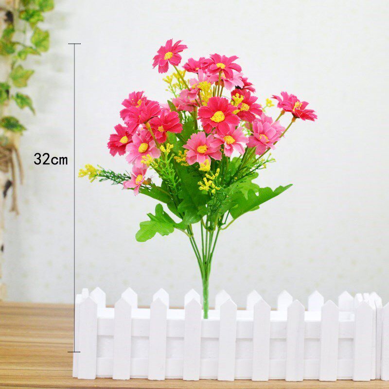 塑料向日花束仿真花卉单支家居百合仿真花