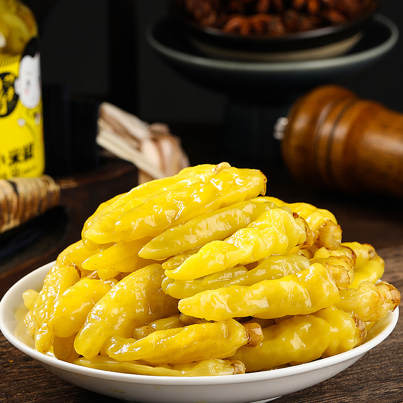 泡椒小米米辣椒野山椒泡湖南特产518g瓶装凤爪腌制