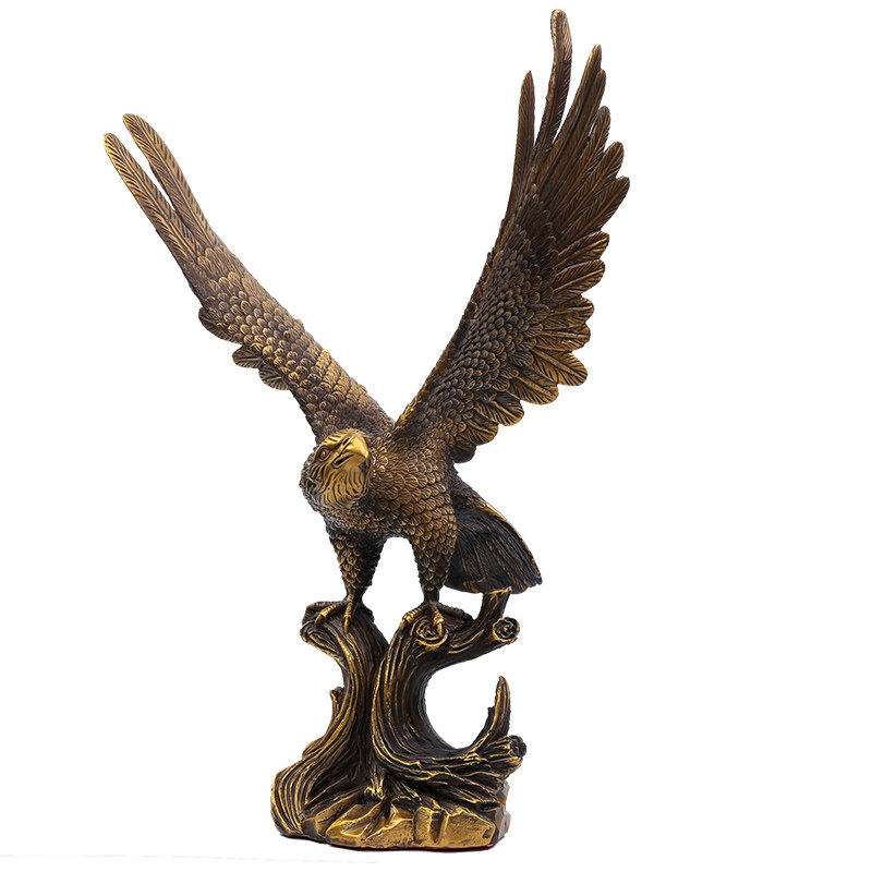 纯铜雄鹰大鹏展翅老鹰摆件大展宏图办公室开业礼品摆件