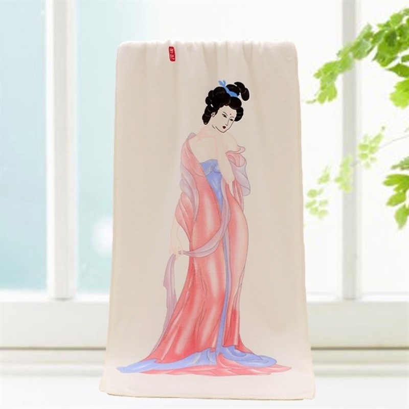 高档变色毛巾温水吸度消水搞怪图案渐变变心毛巾
