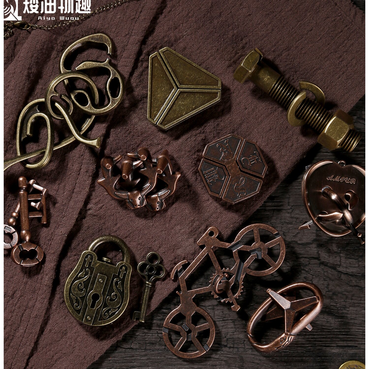 puzzle锁 o玩具1解环三角链解锁学生高智商解密玩具 - 痕风的起点