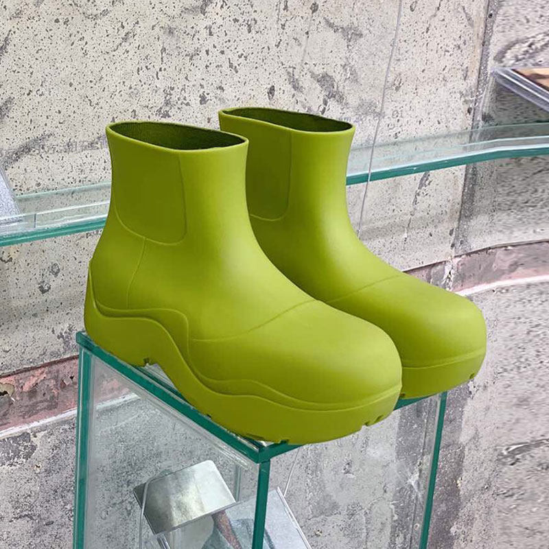 bv雨鞋2020新款阿希哥同款水鞋牛油绿色套靴雨鞋