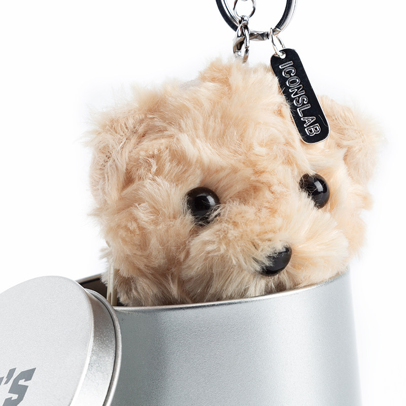 iconslab联名ssurplus毛绒小熊零钱钱包挂件配饰包挂件