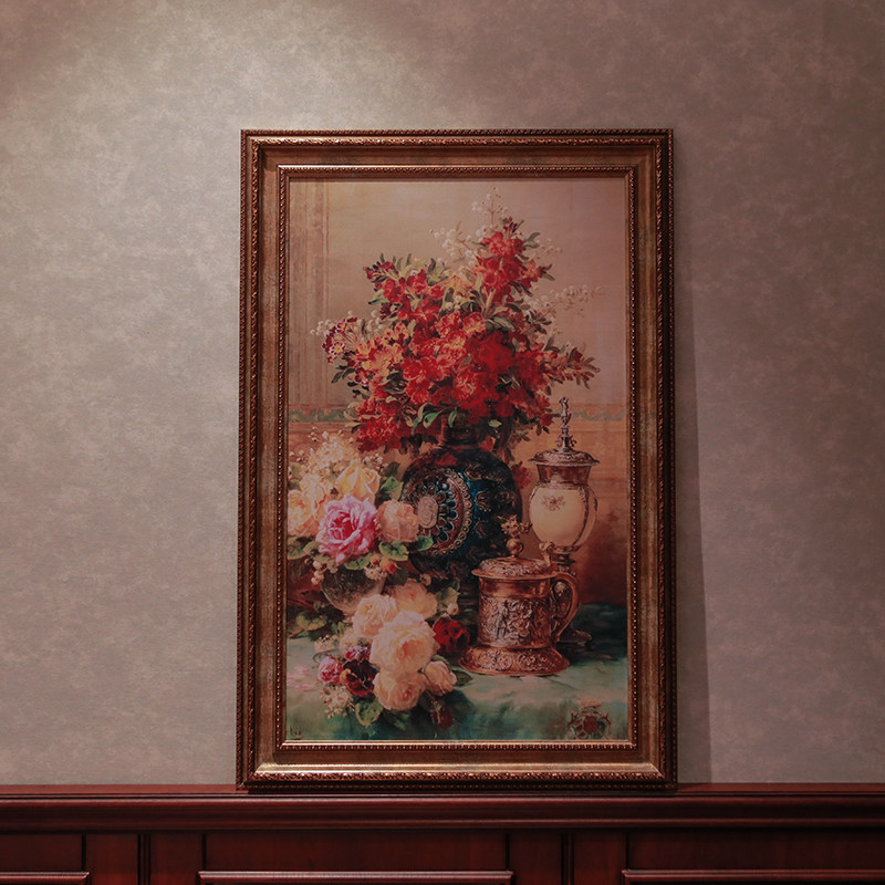 美式复古装饰画客厅墙画书房壁画欧式入户玄关现代装饰画