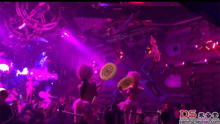 高档夜店酒吧ds女歌手舞蹈演出服配饰gogo超大夸张荧光棒棒糖表演