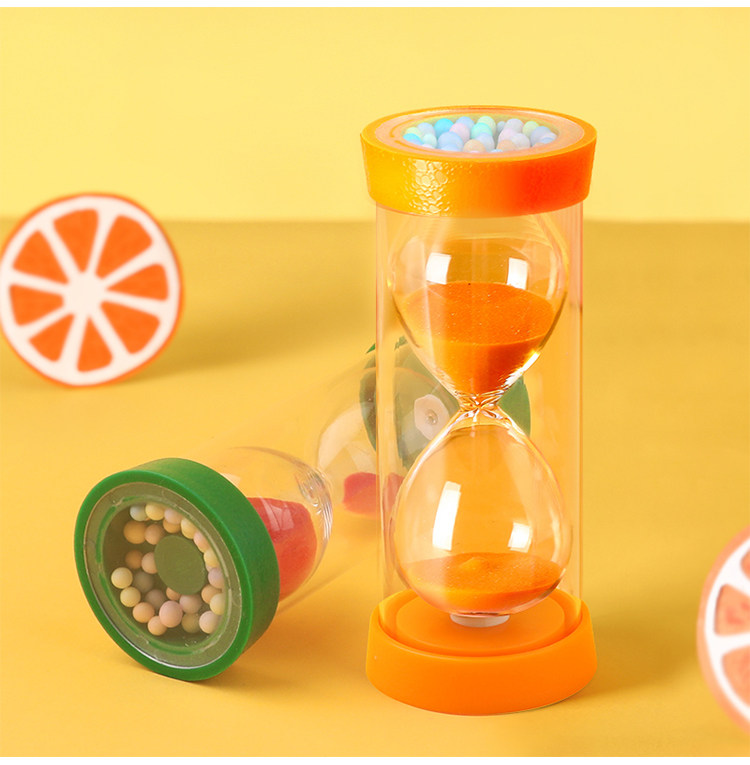 沙漏计时器儿童10分钟学习吃饭防摔卡通创意小礼摆件