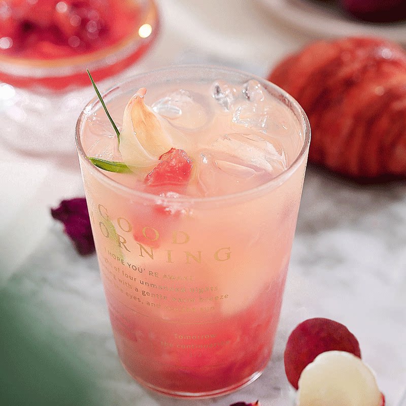 荔枝乌龙冷泡柚子果酱冲饮果茶龙水蜜桃玫瑰蜂蜜果味茶