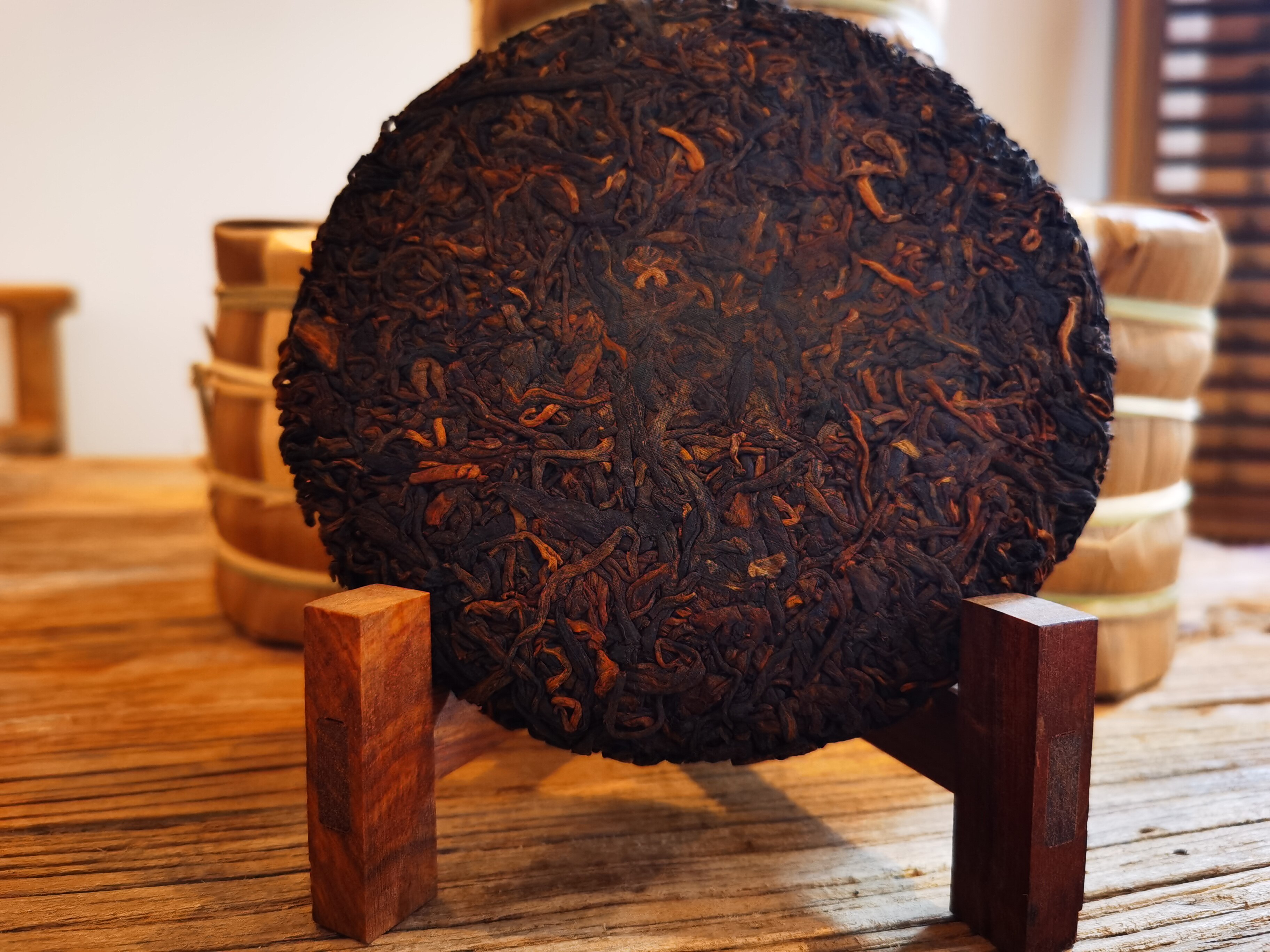 云南普洱茶贺开古树2017年熟茶200g至意普洱