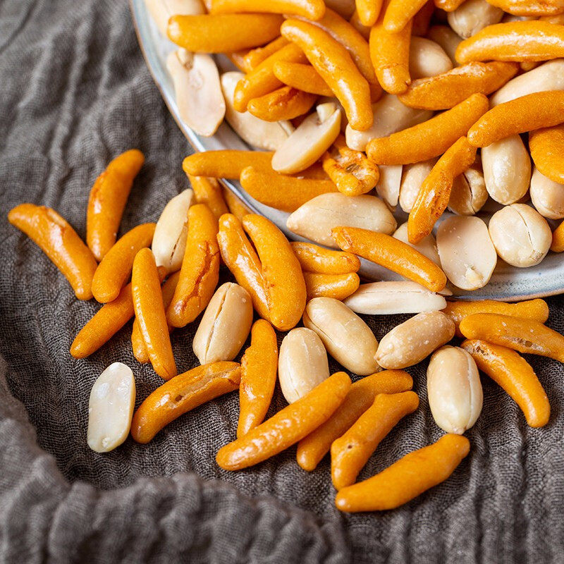 日式柿种生花生花生米米果原味芥末海苔味酒吧ktv膨化食品