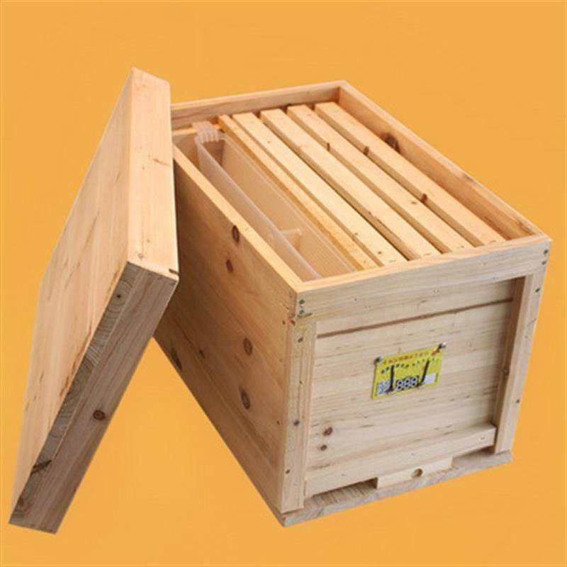 蜂箱蜜蜂中蜂箱套装全蜡杉箱蜜峰木诱蜂桶新款养蜂专用工具3煮套